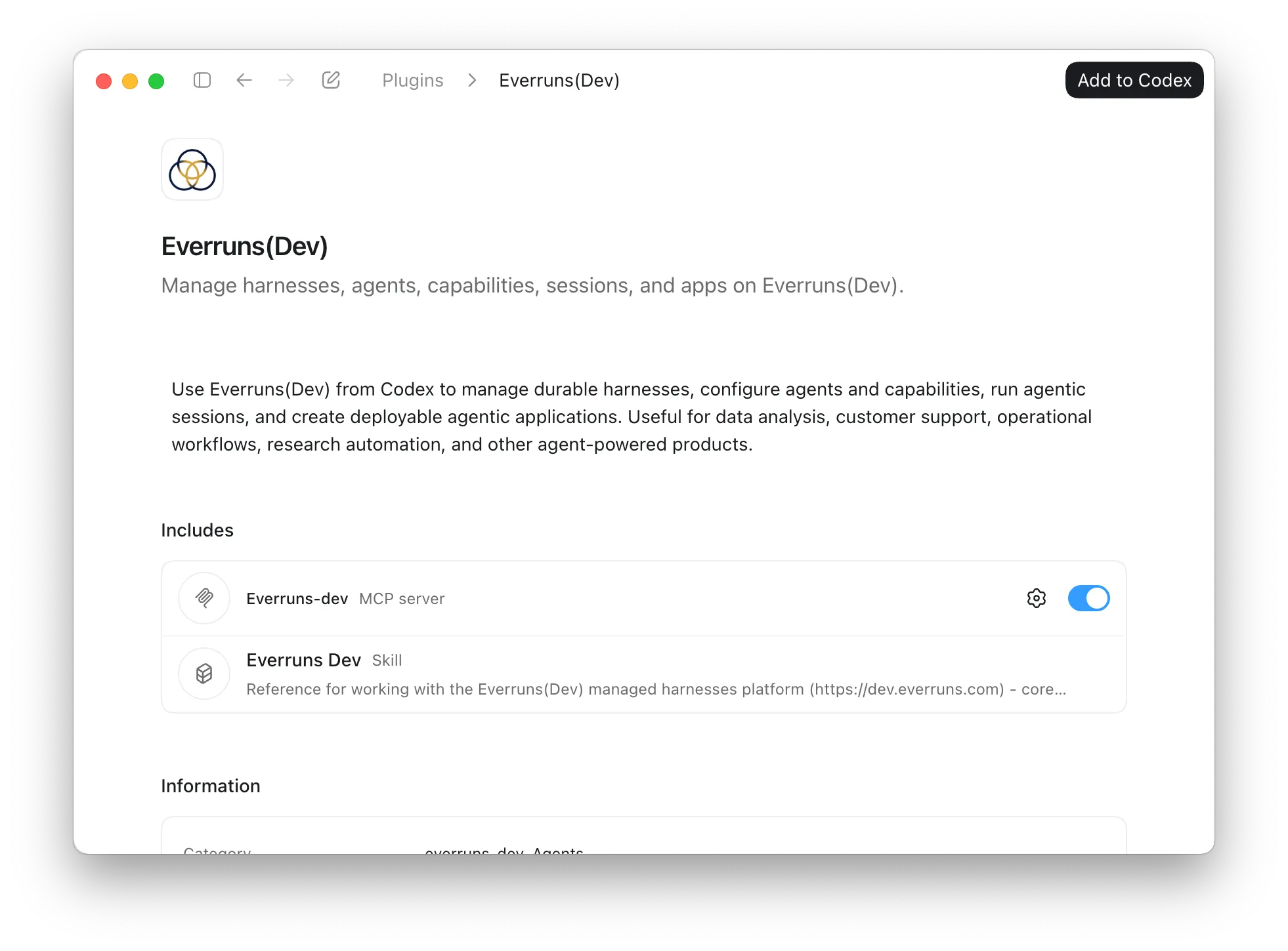 Everruns Codex plugin